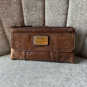 Fossil leather wallet